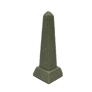 Statua di obelisco Beige in miniatura egiziana figurina da collezione di obelisco fatta a mano per ripiano da tavolo per l'home Office - Product Image 2