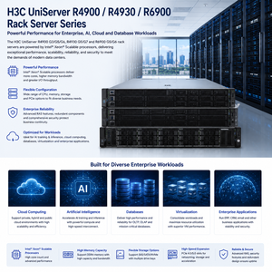 Serveur en rack H3C UniServer R4900 G3 G6 R4930 G7 R6900 Xeon pour l'entreprise, l'IA, le cloud et les bases de données – Gamme de serveurs en rack de classe entreprise - Product Image 5