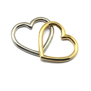 Wholesale Small Heart Shaped Bikini Top Connector Hardware Metal Buckle For Swimsuit Jewelry Accessories Bag Decoration