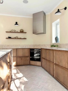 George Group Armoires de cuisine modulaires modernes personnalisées Conceptions personnalisées Ensemble étanche de carcasses en bois massif - Product Image 3