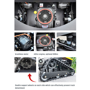 เครื่องตัดหญ้าแบบขับเคลื่อนด้วยตัวเอง ใช้แก๊สโซลีน ควบคุมระยะไกล แบบ Zero-turn พร้อมรางยาง XT-800CB&1000CB ขายดี - Product Image 6