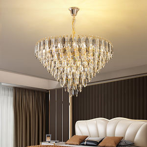 Zeal Lighting Luxurious Residential <b>Decoration</b> Led Gold K9 Crystal Chandelier <b>Light</b> <b>for</b> Living Room - Product Image 3