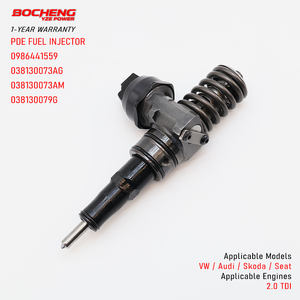 หัวฉีดน้ำมันดีเซล 0986441559 หัวฉีดปั๊ม 0414720215 หัวฉีดยูนิตอินเจคเตอร์ 038130073AG สำหรับรถยนต์ VW Golf Touran Audi A3 2.0 TDI - Product Image 1