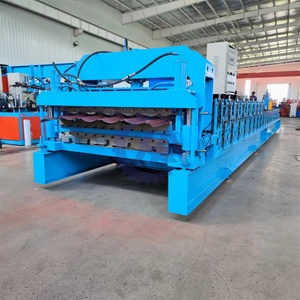 Automatic Trapezoidal and Glazed Roof <b>Sheet</b> Forming Machine with PLC Gearbox Engine - Product Image 2