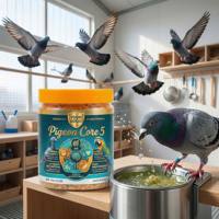 Complément Premium 5-en-1 pour Pigeons de Course - Multivitamines, Électrolytes et Probiotiques pour des Performances Optimales et une Récupération Accélérée - Marque Blanche
