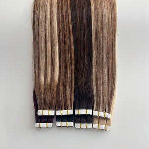 Extension Adesive Ombré Premium all'Ingrosso, Balayage a Doppio Spessore, Capelli Naturali Veri Russi Donat, Extension Adesive per Capelli - Product Image 2