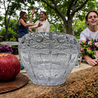 Ensemble de bols à fruits de luxe en cristal Lalique bohème, peints à la main, non toxiques, durables, de qualité alimentaire, vaisselle et assiettes de cuisine