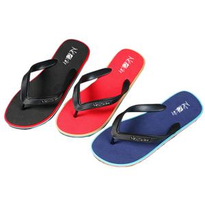 Tongs pour hommes Nicecin en EVA avec logo personnalisé, pantoufles noires, semelle colorée à plusieurs couches, sandales décontractées de plage - Product Image 2