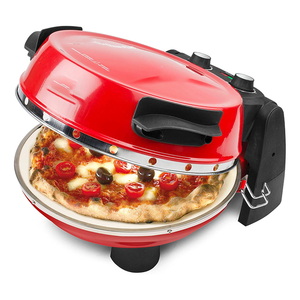 <span class=keywords><strong>Four</strong></span> à pizza électrique 12 pouces avec deux éléments chauffants pâte à cuire <span class=keywords><strong>four</strong></span> rapide machine à pizza - Product Image 5