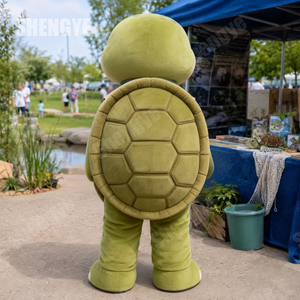 Costume de mascotte personnalisé Shengye, personnage animal en peluche, tenue de mascotte de tortue adulte en dessin animé, douce, pour promotions et spectacles en centre commercial - Product Image 3