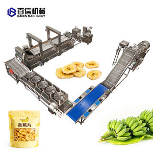 Ligne de production de chips de banane semi-automatique de petite taille de haute qualité avec acier inoxydable 304 Service mondial - Product Image 1