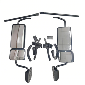 PK004328 ขายส่งจากโรงงาน ชุดกระจกมองข้างรถบรรทุก <span class=keywords><strong>ISUZU</strong></span> ขนาด 100 มม. สำหรับรถตู้ตู้ทึบ (รวมก้านกระจก) เหมาะสำหรับ NPR <span class=keywords><strong>FXZ</strong></span> FVZ FVM - Product Image 1