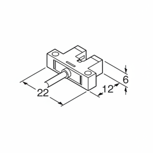 Pour PANASONIC Ultra-petit capteur photoélectrique en forme de U Micro PM-K24 optique - Product Image 1