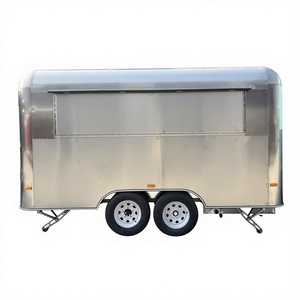 New Mobile Coffee Kiosk Catering Fast Food Truck Stainless Steel Fiberglass Food Trailer Full Kitchen Equipment Rust Resistant - Product Image 5