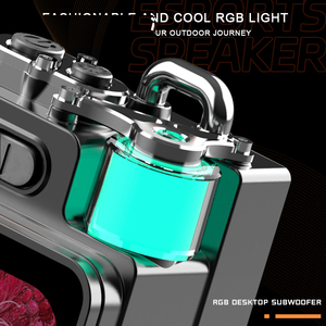 Xách tay mini cho Bluetooth 5.4 loa với RGB đèn LED màn hình hiển thị được xây dựng trong mic có thể sạc lại pin-sử dụng ngoài trời - Product Image 4