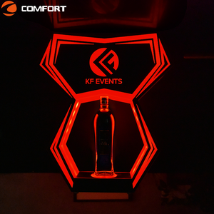 Papillon personnalisé LED Lumières Bouteille Service Présentateur Boîte <span class=keywords><strong>de</strong></span> nuit Bar Accessoires avec fonction écologique - Product Image 6