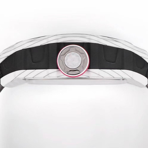 Elegante y Exclusivo Reloj Mecánico Automático con Caja de Fibra de Carbono Blanca, Movimiento Tourbillon, Esqueleto, Unisex, Casual, Resistente al Agua - Product Image 4