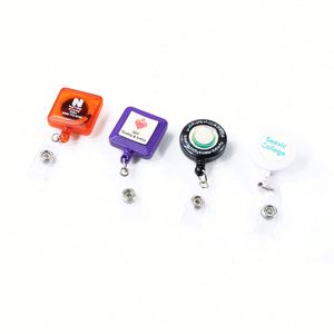 Most Popular Wholesale Custom Sublimation Name Doctor Nurse Plastic Lanyards Retractable <b>Clip</b> ID Badge Pull Reel Holders - Product Image 1