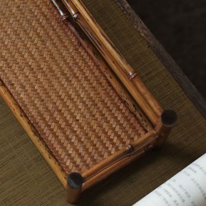 Soporte para tazas de té de bambú con diseño de ciervo Meilu, tipo de bambú, accesorios para ceremonia del té, estante de almacenamiento, no plegable, primera clase - Product Image 4