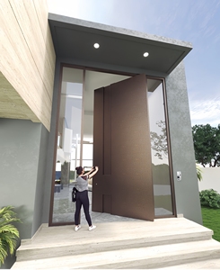 Puerta Pivotante <span class=keywords><strong>de</strong></span> Gran Tamaño con Eje Desplazado, 7m/8m/9m <span class=keywords><strong>de</strong></span> Altura, Puerta <span class=keywords><strong>de</strong></span> Aluminio Fundido, Puerta <span class=keywords><strong>de</strong></span> Entrada <span class=keywords><strong>de</strong></span> Lujo <span class=keywords><strong>de</strong></span> Alta Gama para Edificios Comerciales - Product Image 3