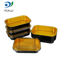 Boîte de transport pour restaurant 1000 ml, emballage pour pâtes/riz cuit, boîte à lunch en aluminium