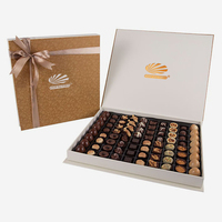 Nueva Llegada, Empaque de Chocolate Exquisito Personalizable, Caja con Cierre Magnético, Inserto de Plástico de Grado Alimenticio para Empaque de Chocolate
