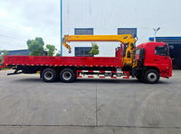 Grúa hidráulica telescópica Dongfeng Heavy 6x4 montada en camión con pluma telescópica de 8-12 toneladas para elevación en construcción