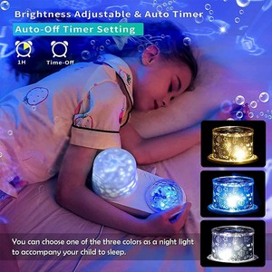 Proyector de Estrellas Oceánicas, Lámpara Nocturna LED, Proyección Galáctica de Constelaciones para Niños, Luz de Nebulosa con Rotación de 360 Grados - Product Image 4