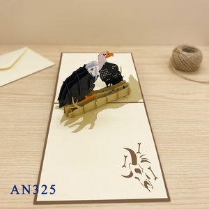 Tarjeta Pop-up 3D de Calamaruga Viet Craft al Mejor Precio, Diseño Personalizado, Papel con Animales, Impresión Offset Hecha a Mano, Superventas, Corte Láser, Acción de Gracias - Product Image 2