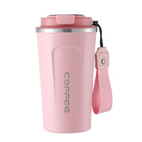 Gobelet isotherme portable en acier inoxydable de 350 ml avec affichage de la température, couvercle anti-fuite, isolation sous vide, pour boissons chaudes et froides