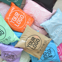 Sacs d'emballage pour vêtements écologiques givrés, sacs de transport avec impression de logo personnalisé, sacs de courrier pour colis
