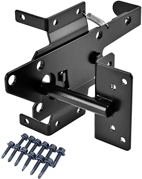 Stainless steel black latch for PVC fence gate