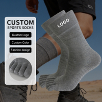 Chaussettes de sport antidérapantes à cinq doigts avec logo et design personnalisés 2026