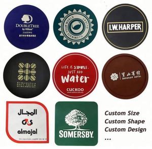 Sous-verres imperméables en PVC et caoutchouc personnalisés, sous-verres en silicone mignons - Product Image 4