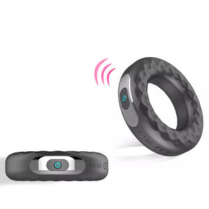 Discrete Mannelijke Masturbatie Plezier Seksspeeltjes Penis Vergroting Vibrerende Haan <span class=keywords><strong>Ring</strong></span> Voor Paar - Product Image 2