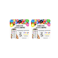 Étiquettes NFC216 en acrylique étanches ISO14443A 13,56 MHz avec mémoire de 888 octets et autocollant pour avis Google, idéales pour la promotion des entreprises