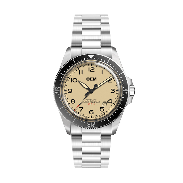 High Grade Mechanical Dive Watch ,Custom Dive Watch With Rotating Steel Bezel ,Ceramic Piece Insert