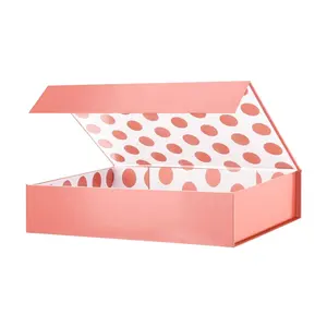 定制设计哑光层压大硬纸纸板礼品包装磁性礼品盒内衣睡衣礼品盒
