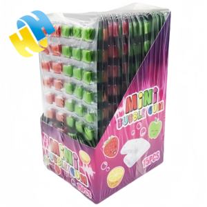 Venta al por mayor dulces Halal tableta en caja embalaje mezcla de frutas con sabor de colores goma de mascar cera caramelo niños caramelo juguete OEM - Product Image 3