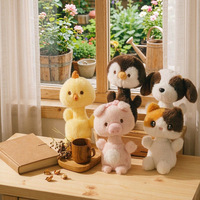 Nouvelle Peluche Cochon Mignon, Compagnon de Bureau, Animal en Peluche Décoratif, Cadeau Réconfortant