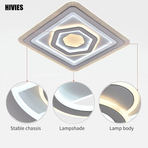 Luoshipin — plafonnier LED en cristal chromé et argenté, éclairage d'intérieur, luminaire de plafond, couleur gris argent, avec un affichage rapide, idéal pour un pendentif - Product Image 4