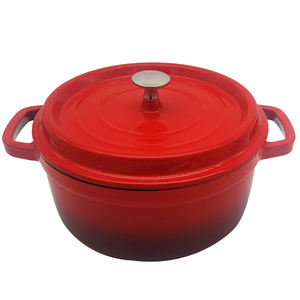 Cocotte/Four à potée en fonte émaillée antiadhésive ronde ou ovale pour la cuisson - Product Image 6
