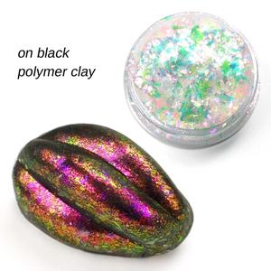 Phoenix opale flocon lumière lustres couleur changeante Transparent dichroïque Art flocon Pigment pour résine époxy - Product Image 1