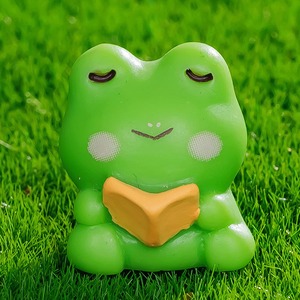 Personnalisé et main à jouer dessin animé grenouille petit animal poupée Micro paysage jardinage aménagement paysager décoration accessoires ornement - Product Image 5