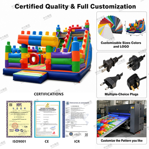 Tobogán Húmedo/Seco Combinado para Interiores y Exteriores, para Negocios de Alquiler, <span class=keywords><strong>Casa</strong></span> Inflable de PVC de Grado Comercial - Product Image 4