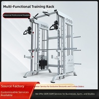 Machine Smith multifonctionnelle en acier, avec Pec-Deck, rack à squats et cage de puissance, pour usage commercial et professionnel en salle de sport