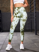 Nouveau pantalon de yoga et de fitness taille haute, sans couture, respirant, élastique, longueur cheville, effet push-up, coupe ajustée, color block