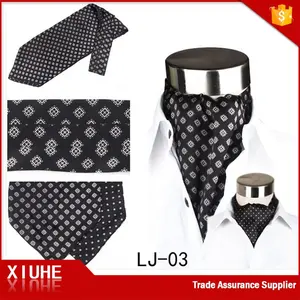 Xiuhe ผ้าพันคอไหมทอแบบทางการของผู้ชาย,เนคไทผ้าทอลาย Jacquard