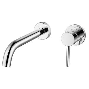 Robinet de lavabo encastré en laiton 59-1, style moderne, finition chromée gris canon noir, mitigeur chaud/froid pour lavabo - Product Image 5