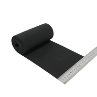 Bande élastique réglable en polyester + latex noir souple extra large de 25 mm de largeur, tissée de 15 cm, pour la correction du dos